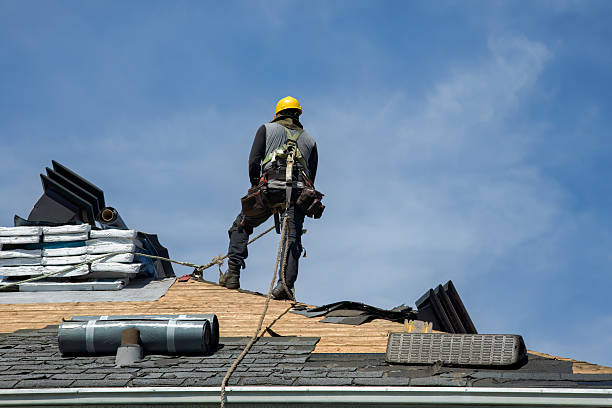 Professional Roof Replacement technician working in Clayville, NY